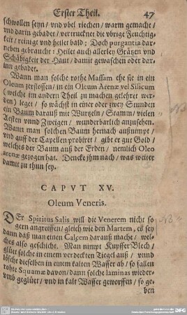 CAPUT XV. Oleum Veneris.