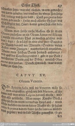 CAPUT XV. Oleum Veneris.