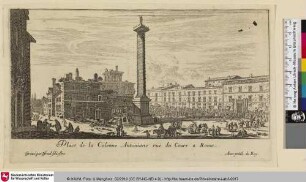 Place de la Colonne Antoniane ruë du Cours a Rome