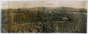 Foto mit Rundblick über die eigenen und gegnerischen Stellungen vom Regimentsgefechtsstand bei Tifesti nordwestlich Focsani aus (mittlerer Teil)