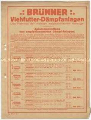 Viehfutter-Dämpfanlagen