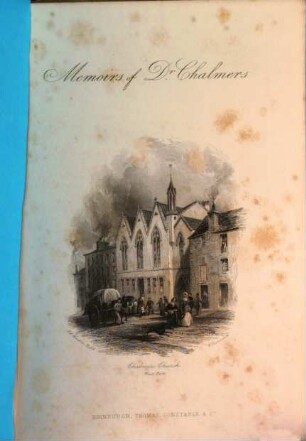 Memoirs of the life and writings of Thomas Chalmers, 4