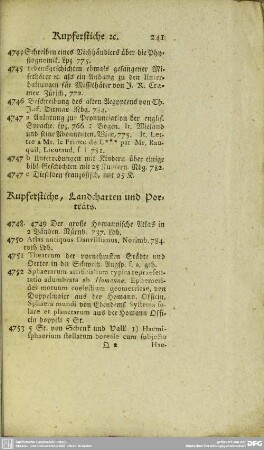 Kupferstiche, Landcharten und Porträts