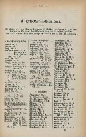 A. Orts-Namen-Verzeichnis