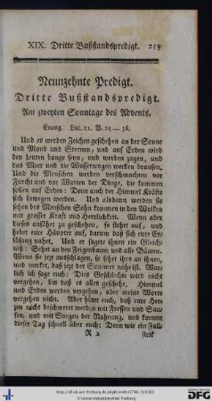 Neunzehnte Predigt.