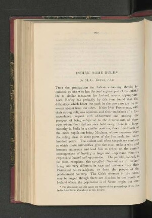 Indian Home Rule.