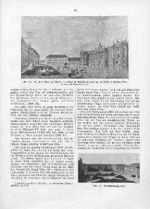 Abb. 19. Vue de la Place de l'Opera et la Nouvelle Bibliothèque ainsi que de l'Eglise Catholique 1782