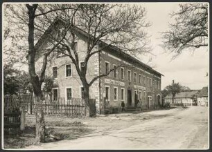 Obercunnersdorf. Gasthof "Obercunnersdorf". Straßenansicht