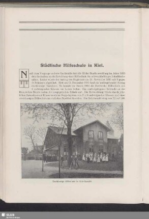 Städtische Hilfsschule in Kiel