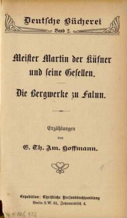 Meister Martin der Küfner und seine Gesellen