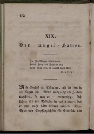 XIX. Der Hugel-Samen