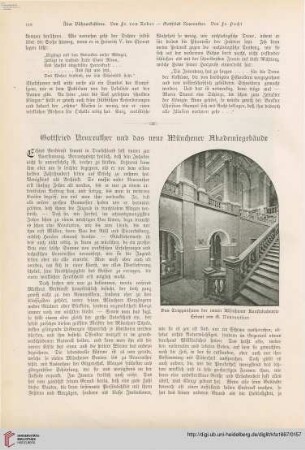 Gottfried Neureuther und das neue Münchener Akademiegebäude