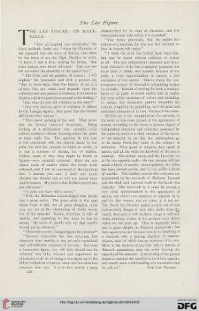 The lay figure: on materials