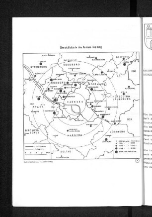 Übersichtskarte des Raumes Hamburg