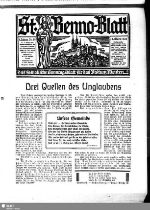 St.-Benno-Blatt : das katholische Bistumsblatt für die Diözese Meißen