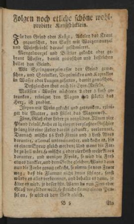 Folgen noch etliche schöne wohlprobirte Kunststücklein