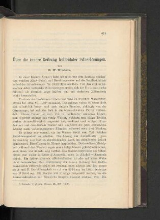 Über die innere Reibung kolloidaler Silberlösungen.