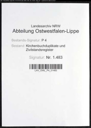 Kirchenbuchduplikat der katholischen Gemeinde Letmathe (GHT 1853). (Gemeinde: Letmathe, katholische Gemeinde)