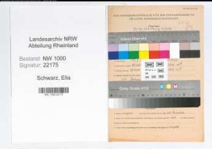 Entnazifizierung Ella Schwarz, geb. 14.03.1889 (Lehrerin)