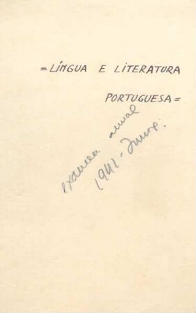 6-32, Lingua e literatura portuguesa