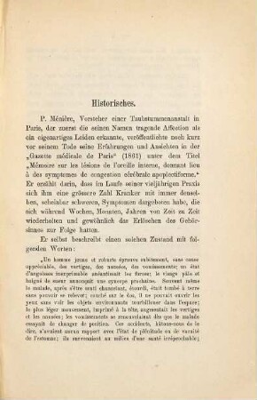 Ueber die Ménière'sche Krankheit : Inaug.-Diss.