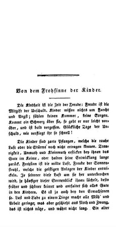 Von dem Frohsinne der Kinder