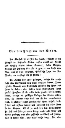 Von dem Frohsinne der Kinder