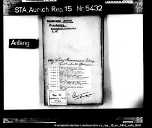 Hausierkonzessionen für Auswärtige: Friedrich Heinemann aus Driburg, Handel mit Glaswaren