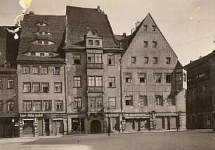 Freiberg. Ostseite des Marktes