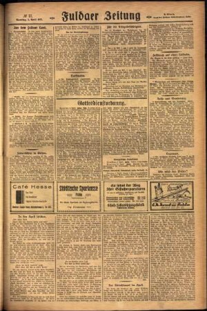 Zweite Ausgabe vom Samstag, den 02. April 1927.
