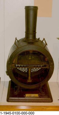 Rauchkammer mit Funkenfänger Bauart Meineke, Schnittmodell 1:5