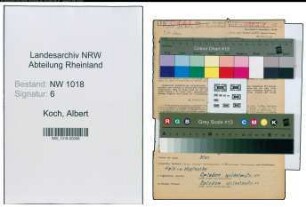 Entnazifizierung Albert Koch , geb. 10.02.1897 (Schuhmacher)
