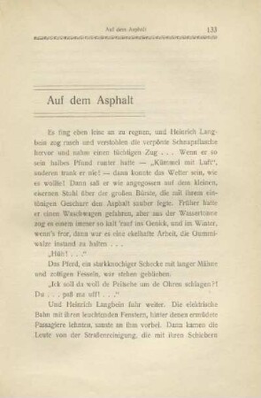Auf dem Asphalt