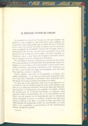 El diputado Antonio de Tomaso