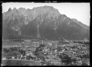 Mittenwald. Ortsteilansicht