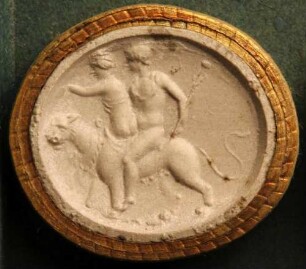 Bacchus (Dionysos) und Ariane auf einem Panther reitend (Daktyliothek, Supplement)
