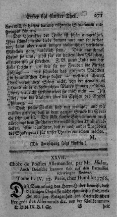 Choix de poésies Allemandes. Tom.1-4.