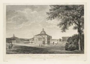A view of the Earl of Westmorelands Villa, in the County of Kent, taken from the Park, aus: "Ansichten von Landhäusern, Parks und Gärten in England"