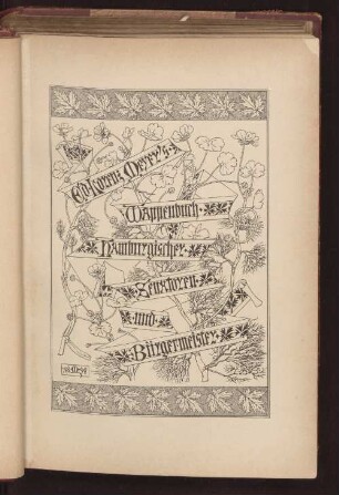 Ed. Lorenz Meyer's Wappenbuch Hamburgischer Senatoren und Bürgermeister, 1890