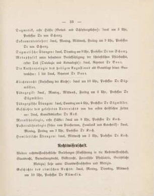 23-25, Rechtswissenschaft