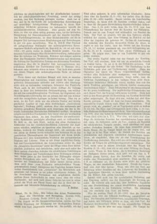 43-45 [Rezension] Nikel, Johannes, Die Lehre des Alten Testamentes über die Cherubim und Seraphim