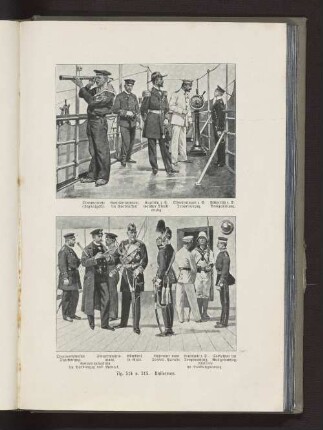 Fig. 514 und 515 Uniformen