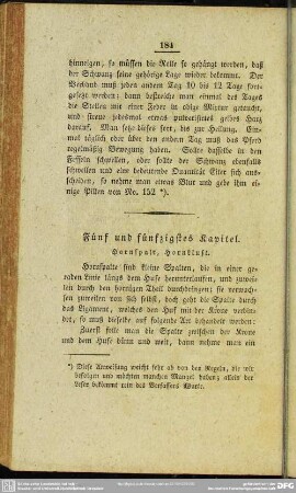 Fünf unf fünfzigstes Kapitel. Hornspalt, Hornkluft