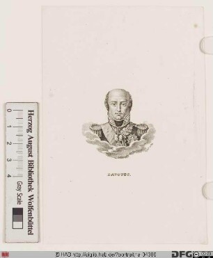 Bildnis Louis-Nicolas Davout, 1808 duc d'Auerstedt, 1809 prince d'Eckmühl