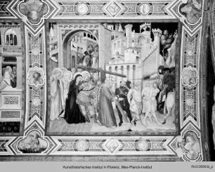 Szenen der Passion Christi : Kreuztragung, Zug nach Golgatha mit Schächern, Zurückweisung der Marien