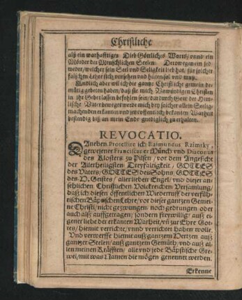Revocatio.