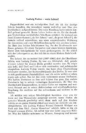 Ludwig Frahm - mein Lehrer!