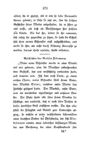 Geschichte der Gräfin Filomena