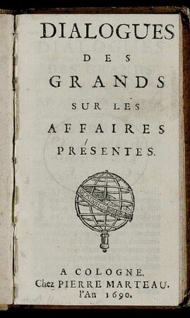 Dialogues Des Grands Sur Les Affaires Présentes