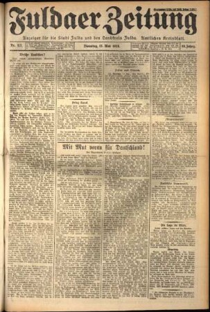 Ausgabe vom Dienstag, den 15. Mai 1928.